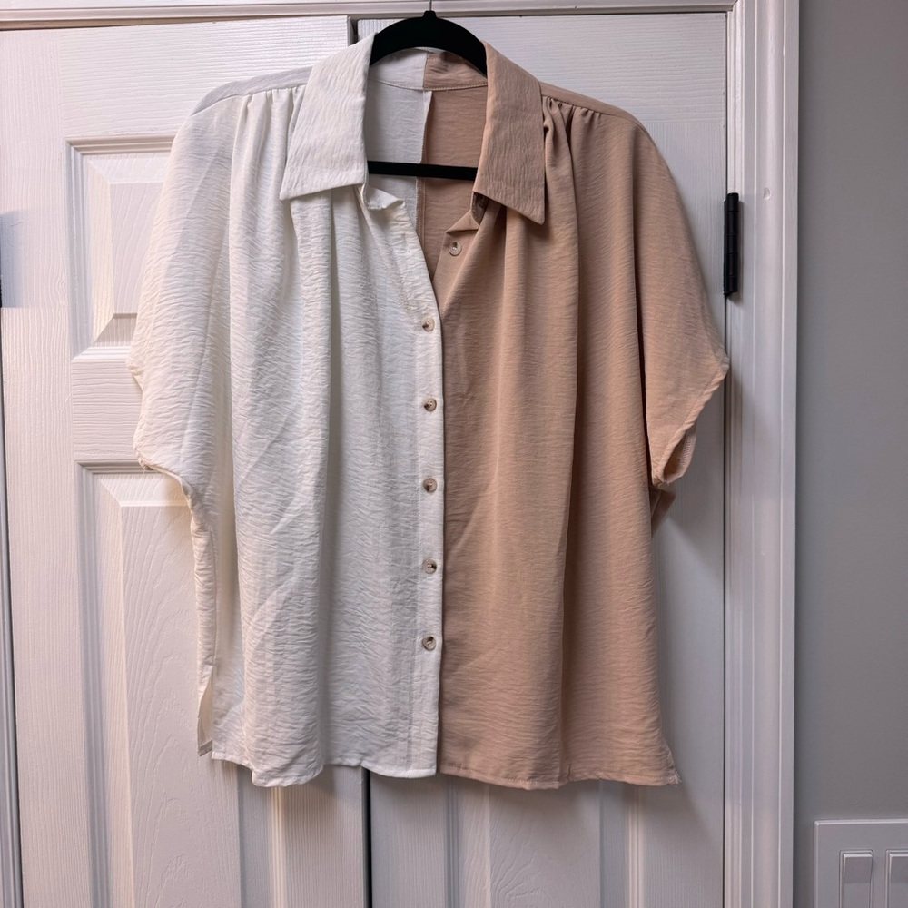 Colorblock blouse